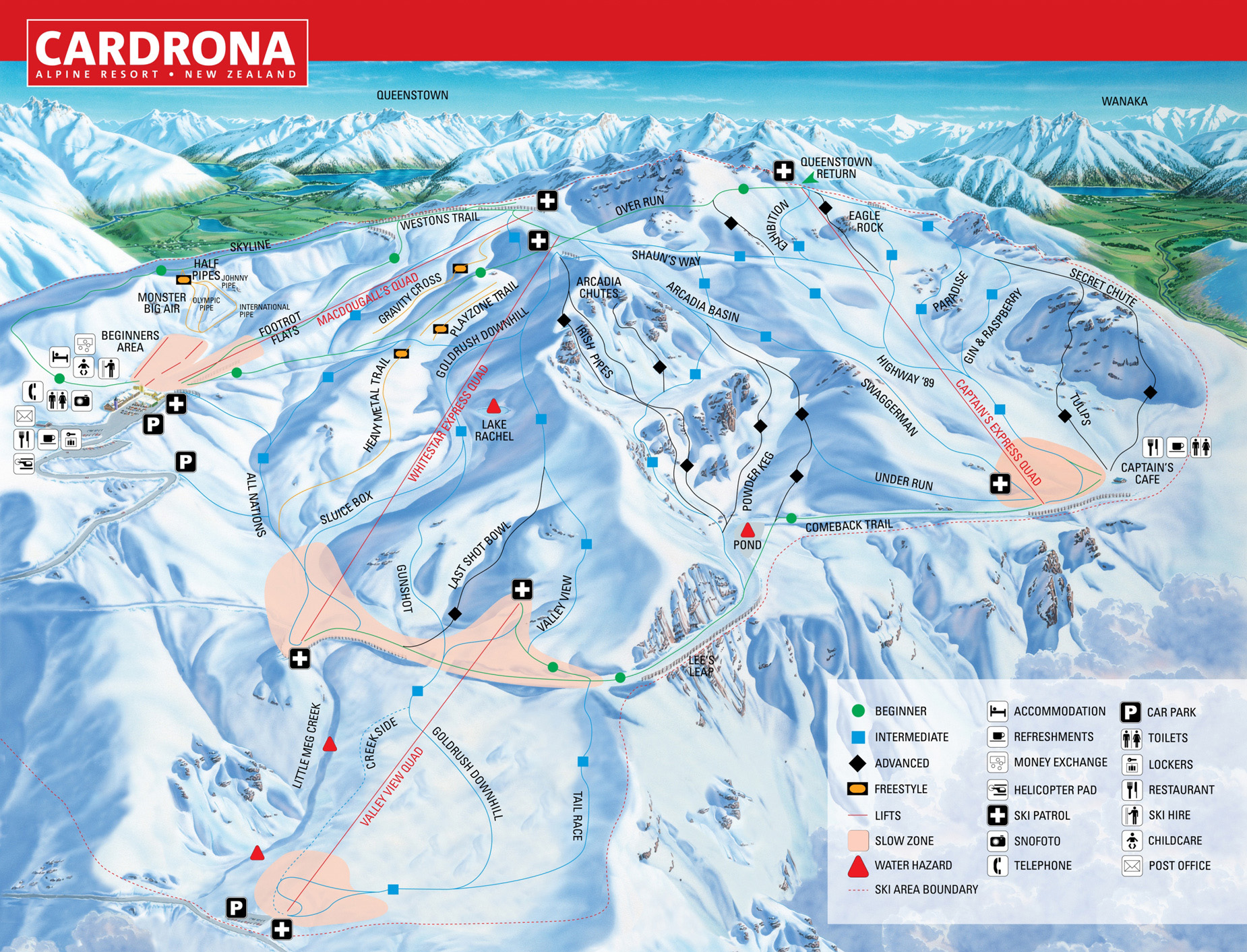 Cardrona Ski Field Terrain Ski Cardrona NZ